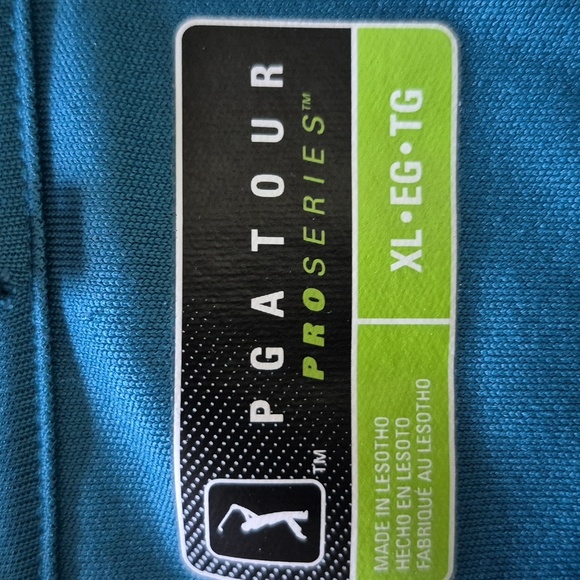 Perry Ellis Men's Blue Gradient Polo Shirt - Picture 7 of 8